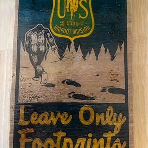 Decoración de pared de Bigfoot
