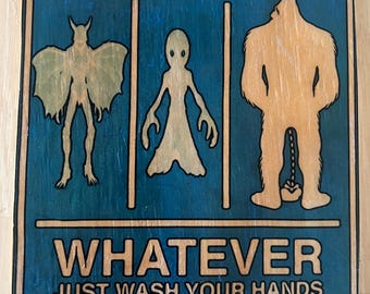 Bathroom Cryptid Wall Decor