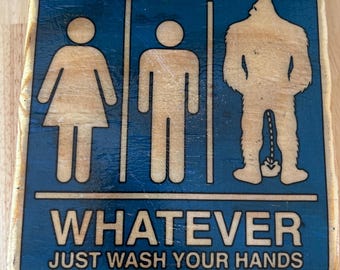 Bathroom BIGFOOT Wall Decor