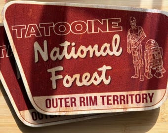 Tatooine Star Wars National Forest Wall Decor