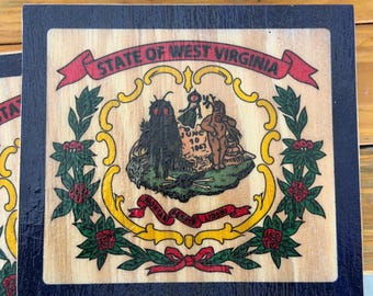 Wva State Flag CryptidWall Decor