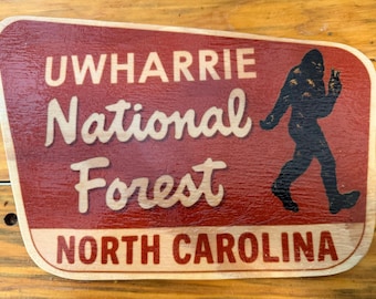 Uwharrie National Forest Bigfoot Wall Decor