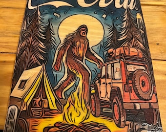 Bigfoot Coca-Cola Camp Wall Decor