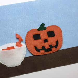 Pumpkin Carving Quiet Book Page Set PDF Sewing Pattern image 4