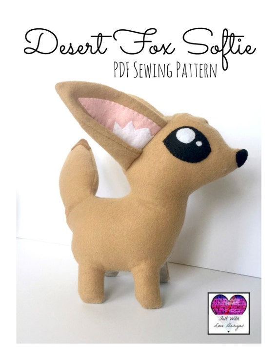 Desert Fox Softie PDF Sewing Pattern