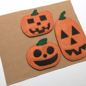 Pumpkin Carving Quiet Book Page Set PDF Sewing Pattern image 6