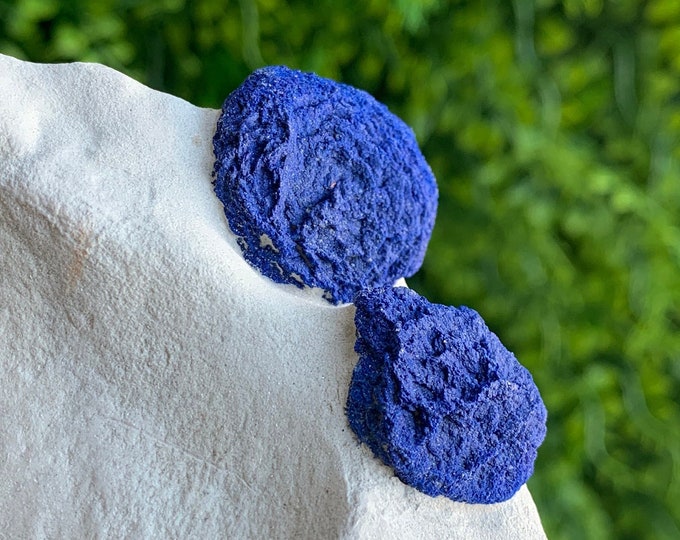229g Rare Azurite Sun Show Piece Specimen on Kaolinite, Australian Clay, Australian Crystal, Rare Formation, Stone of New Energy