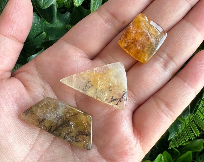 Dendritic Golden Healer Pendant, Mini Pendant, Brazil, Pick Your Own, Perfect for Wire Wrapping and Jewelry Making, Stone of Clarity