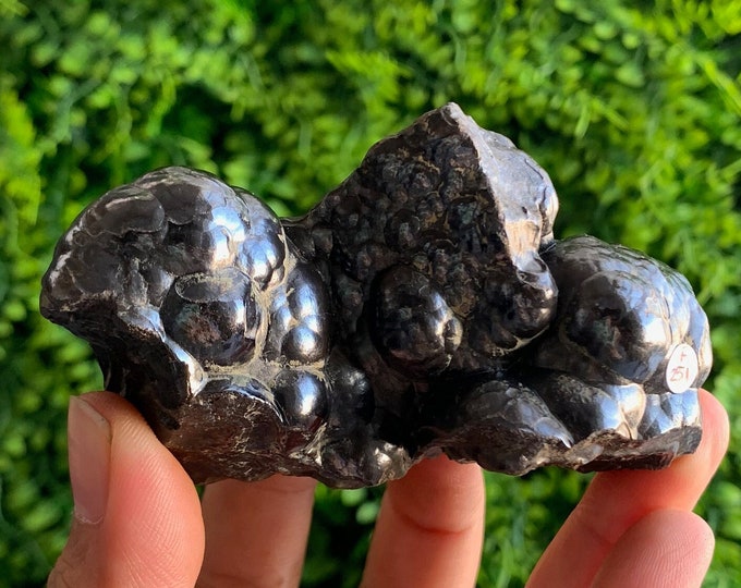 F 251g Botryoidal Hematite Cluster, Beautiful Shine, Raw Stone, Stone of Grounding