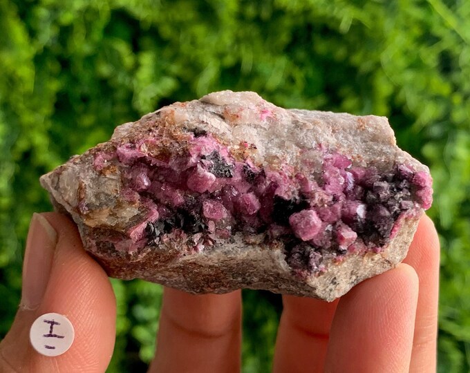 I 73g Electric Cobalto Calcite Cluster, Flower Formations, Dendrite, Malachite, Stone of Joy