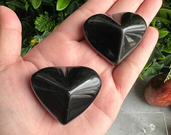 Corazón de Obsidiana Arcoíris: Piedra de Protección, México