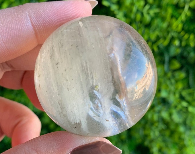 104g Garden Quartz Sphere, Lodolite Sphere, High Quality, Stone of Amplifying Energy