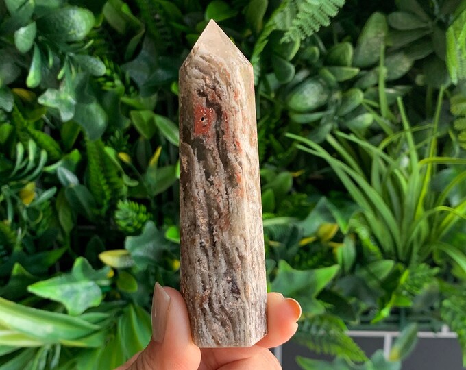 92g Thousand Layer Garden Quartz Tower, Schiller, Small Rainbows, Stone of Amplifying Energy