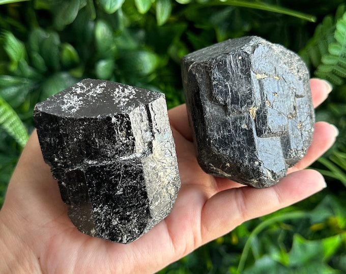 Large Natural Terminated Black Tourmaline, Rough Stone, Pick Your Own, Stone of Cleansing