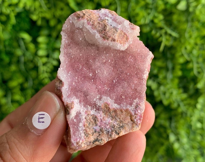 E 67g Electric Cobalto Calcite Cluster, Druzy Formations, Dendrite, Malachite, Stone of Joy