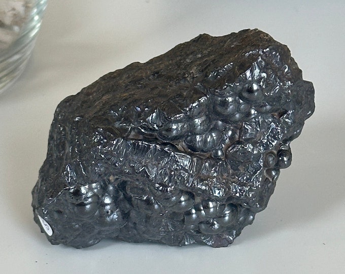 Botryoidal Hematite Cluster: Moroccan Raw Stone of Grounding