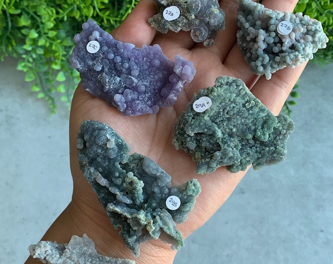 Small Grape Agate Specimen, High Quality, Chalcedony, 26g to 31g, Botryoidal Crystals, Stone of Tranquility, Pick Your Own