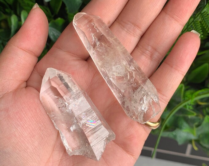 Small Optical Lemurian Clear Quartz Point, High Quality, Stone of Amplifying Energy