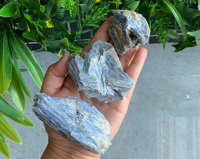 Blue Kyanite in Mica Haystack Cluster, Shiny Mica, Rough Stone, Pick Your Own, Stone of Communication