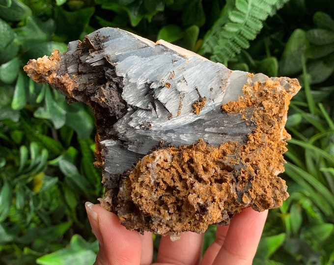 399g Beautiful Blue Barite Show Piece, Chatoyant, Gem Quality, Stone of Connection