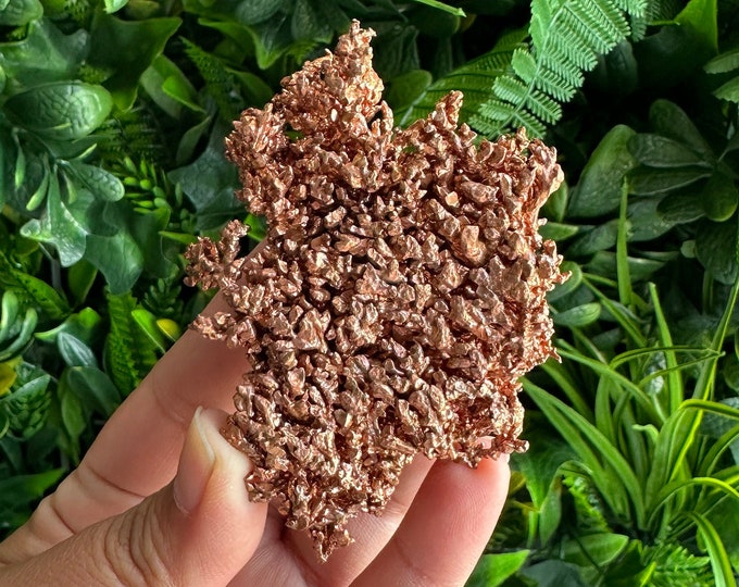 110g Natural Copper Show Piece Vein, Raw Metal, Stone of Cleaning Out Negative Energy