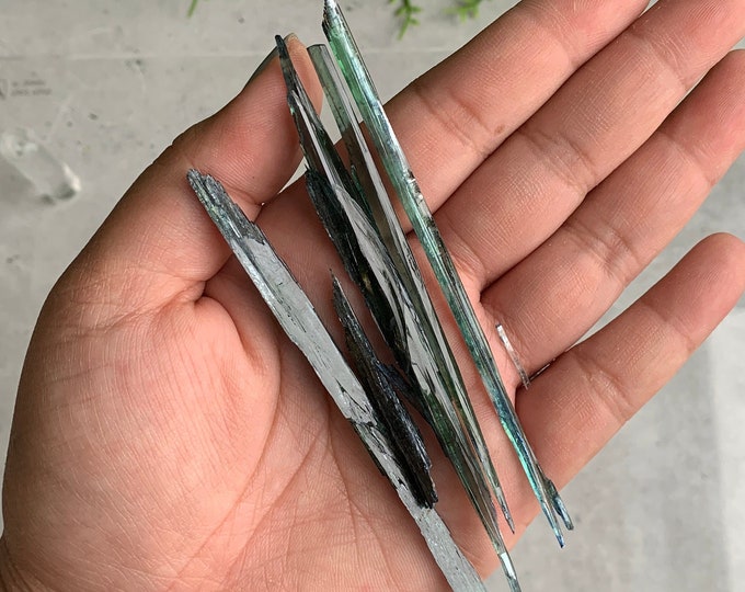 10 Grams of Vivianite in a Canvas Bag, Brazil, Intuitive Pick, Stone of Protection