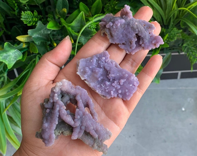 Medium Grape Agate Specimen, High Quality, Med Set 6 E to F, Chalcedony, Botryoidal Crystals, Stone of Tranquility, Pick Your Own