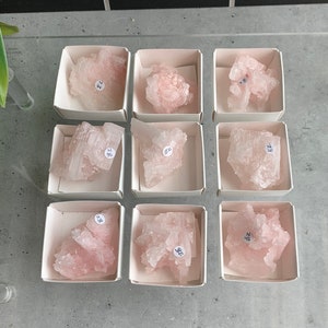 Pink Halite Cluster: Owens Lake Mineral Specimen, Stone of Self Love