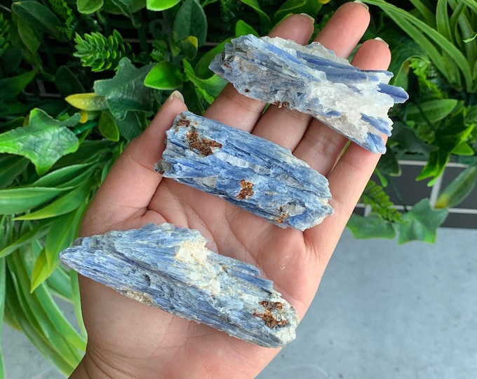Blue Kyanite in Mica Haystack Cluster, Shiny Mica, Rough Stone, Pick Your Own, Stone of Communication