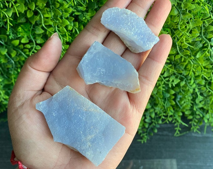 Raw Blue Lace Agate, Pocket Stone, Druzy Clusters, Pick Your Own, Stone of Communication