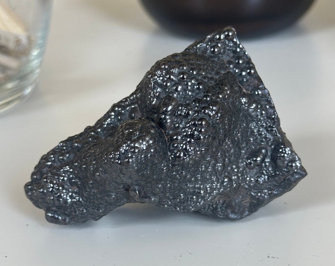 Botryoidal Hematite Cluster: Raw Morocco Stone of Grounding (147g)