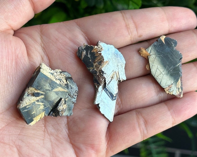 Small Rutile on Hematite Specimen, High Quality, Brazil, Fire Element, Pick Your Own, Stone of Amplifying Intentions