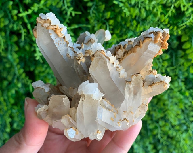 330g Clear Quartz Cluster with Dolomite, Pagoda Calcite, and Galena, UV Reactive, Collectors Piece, Rare, Kosovo, Stone of Magnifying Energy