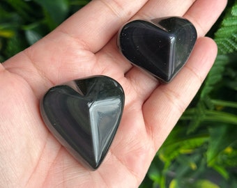 Corazón de Obsidiana Arcoíris: Piedra de Protección, México