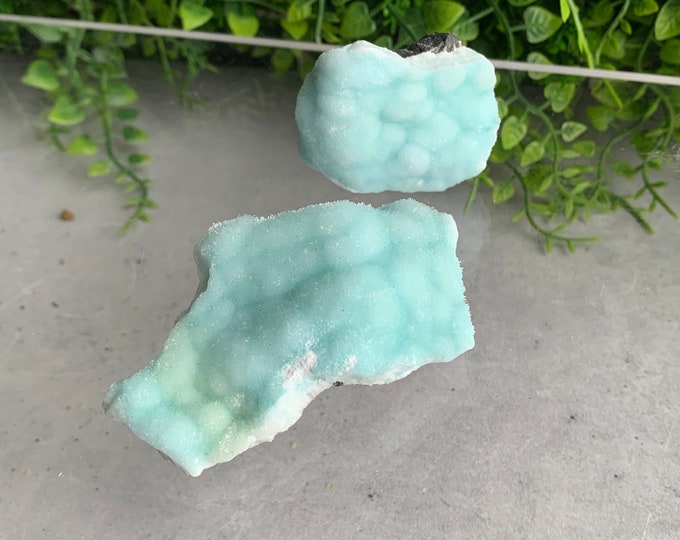 Small Blue Hemimorphite Clusters on Matrix, Botryoidal Mineral, Pick Your Own, Stone of True Emotions