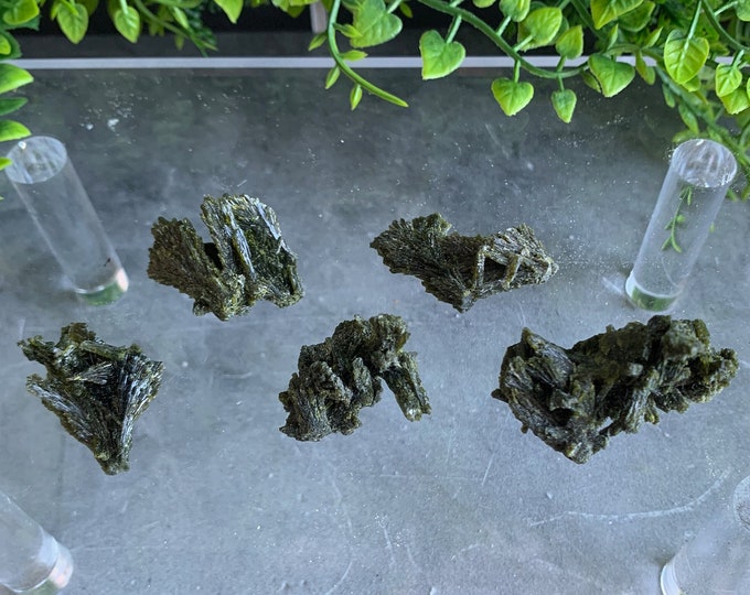 Small Epidote Fan Shaped Specimen Cluster, Collectors Item, Brazil, Pick Your Own, E6 to E10, Stone of Grounding