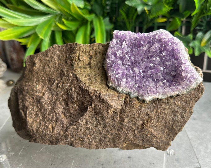 6+ Pound Amethyst Cluster on Matrix, Uruguay, Stone of Relaxation
