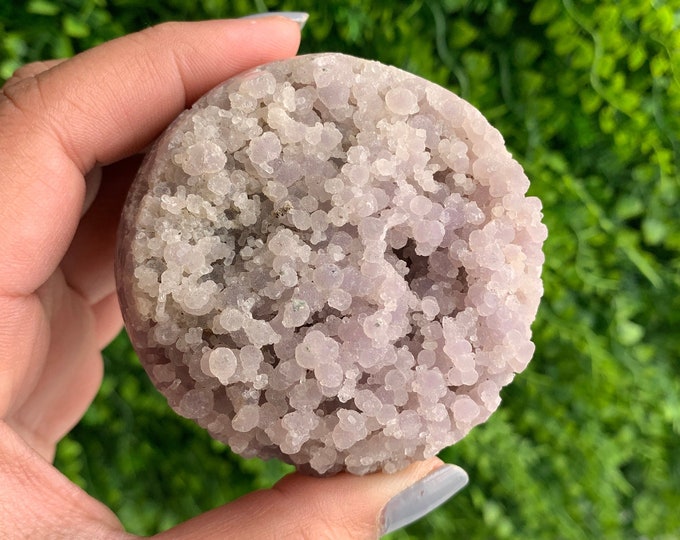 251g Pastel Purple Grape Agate Sphere, Botryoidal Mineral, Indonesia, Rare, Collectors Piece, Stone of Tranquility