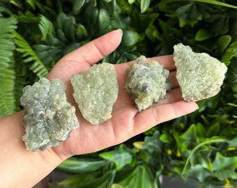 Green Bowtie Prehnite Clusters, Morocco, Pick Your Own, Stone of Protection