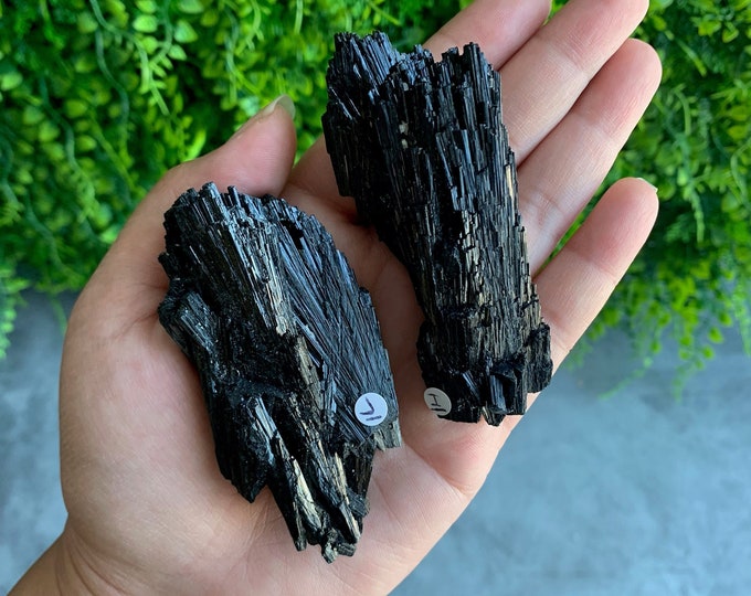 Medium Rare Black Tourmaline Fan Cluster, Rare Formation, High Quality, Peruvian, Pick Your Own, Stone of Spiritual Protection