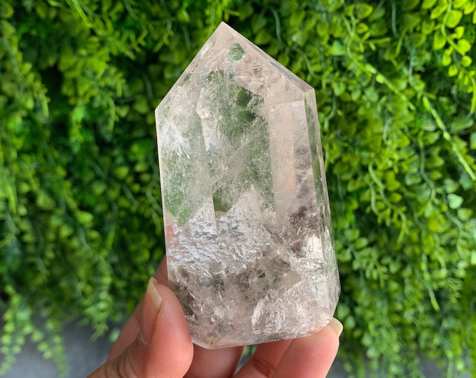 228g Garden Quartz Tower, Schiller, Small Rainbows, Stone of Amplifying Energy