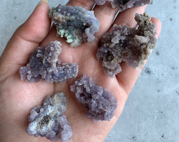 Extra Small Grape Agate Specimen, High Quality, Chalcedony, 10g to 18g, Botryoidal Crystals, Stone of Tranquility, Pick Your Own