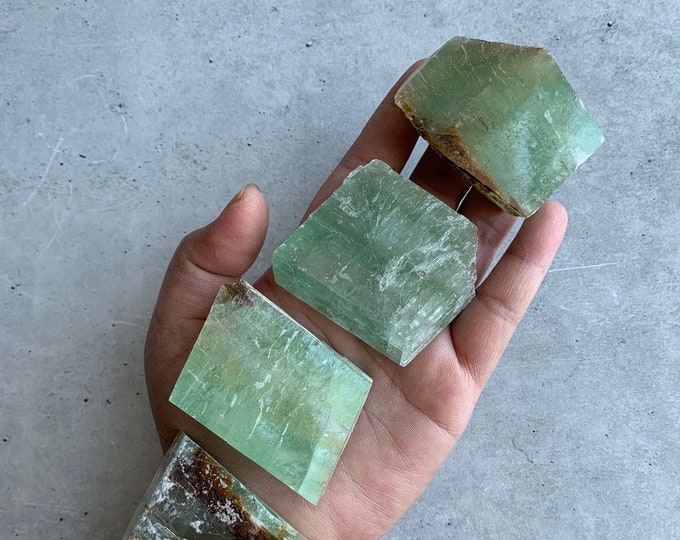 Amazing Green Calcite Cube, Hidden Rainbows, Mexico, Stone of Clarity, Pick Your Own
