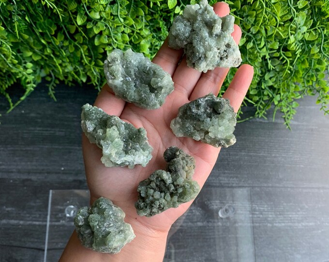 Small Bowtie Prehnite Clusters, Morocco, Pick Your Own, Stone of Protection