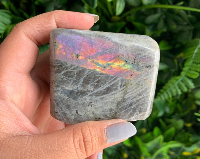 245g Labradorite Freeform with Purple Flash, High Quality, Stone of Transformation
