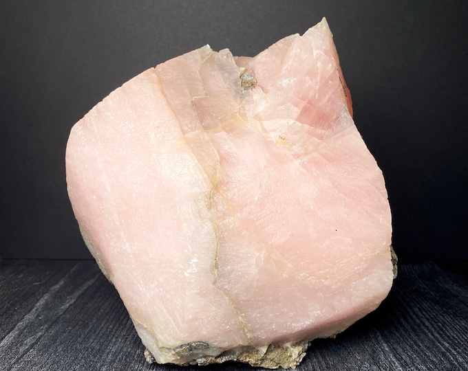 5336g (Almost 12 Pounds) Perfectly Pink Calcite Raw Chunk, Tulip Formation, UV Reactive, Stone of Peace and Love
