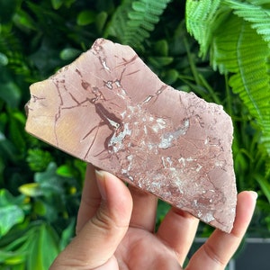 145g Picture Jasper Polished Slab from Morocco, Rectangular Shaped, Dendritic Jasper, Stone of Grounding
