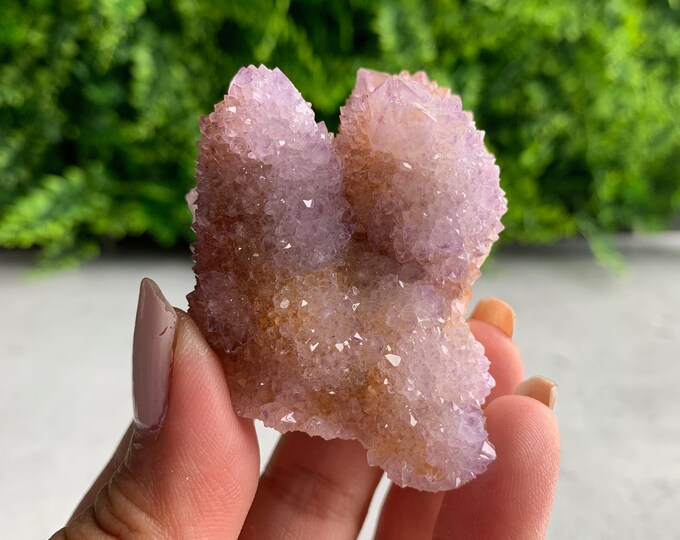 78g Spirit Quartz / Cactus Quartz Amethyst Cluster with Citrine, South Africa, Stone of Relaxation