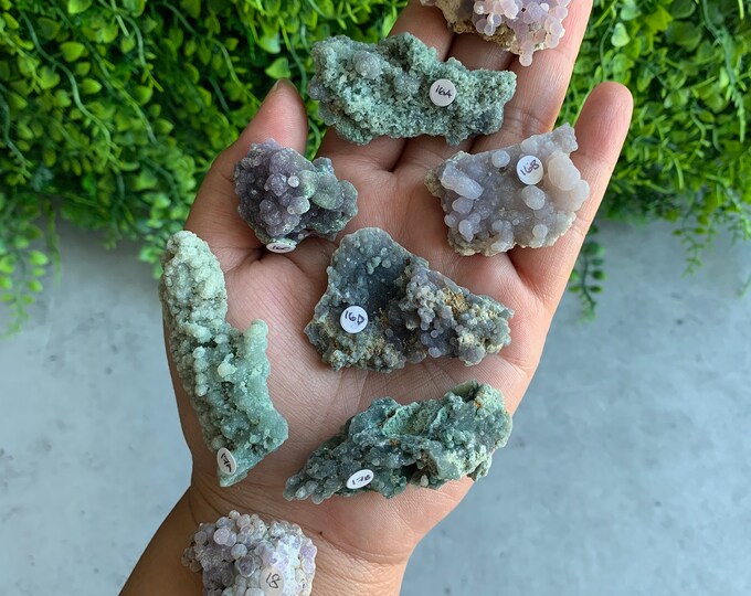 Extra Small Grape Agate Pocket Stones, High Quality, 15g to 18g, Chalcedony, Botryoidal Crystals, Stone of Tranquility, Pick Your Own