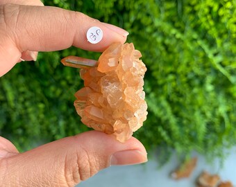 タンジェリンレムリアンクォーツクラスター：高波動の喜びの石 - Etsy 日本